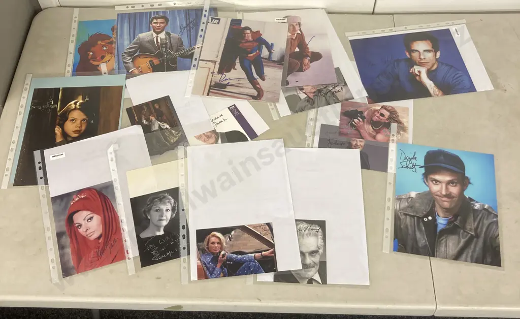 Lot of 16 Autographed Photos of Actors & Actresses With COAs Image 1++