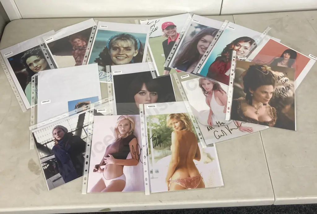 Lot of 14 Autographed Photos of Actresses With COAs Image 1++
