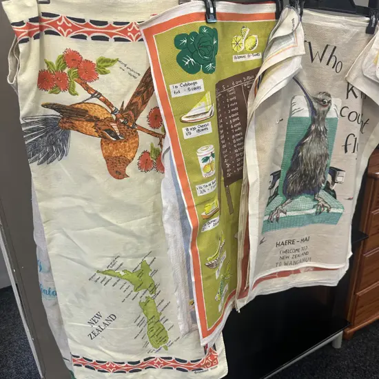 Selection of Vintage Linen In Tea Towels