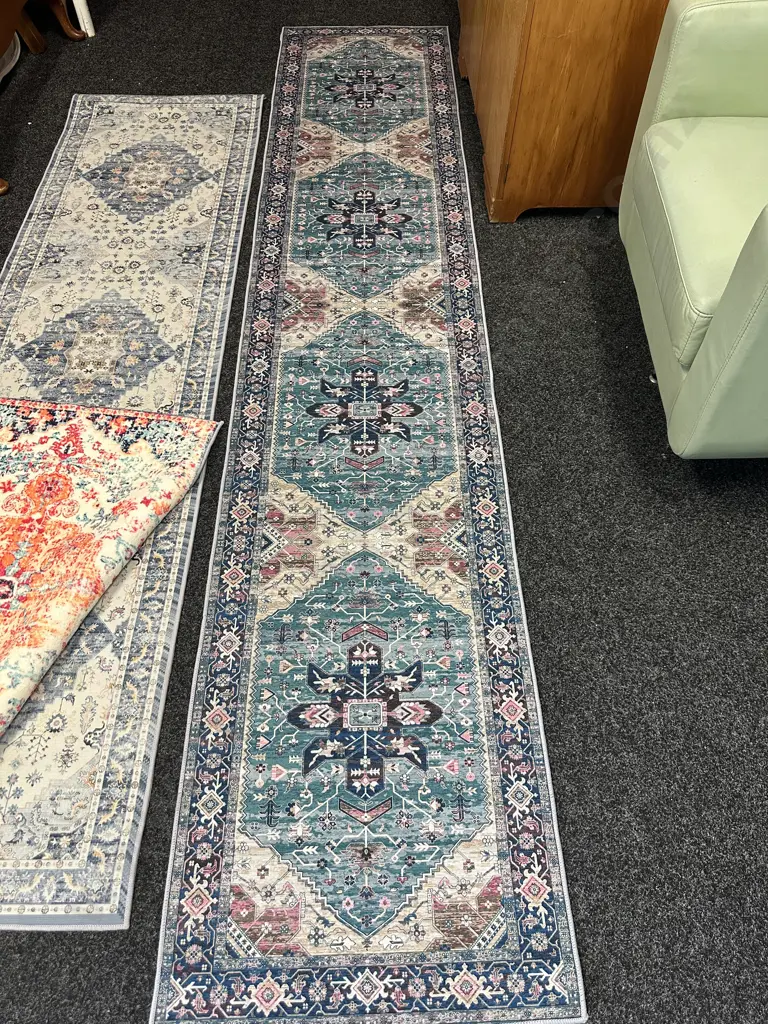 Floor Runners x 3, Assorted Colours. 2.98 x 60, 2.34 x 60, 1.81 x 60cm Image 1++