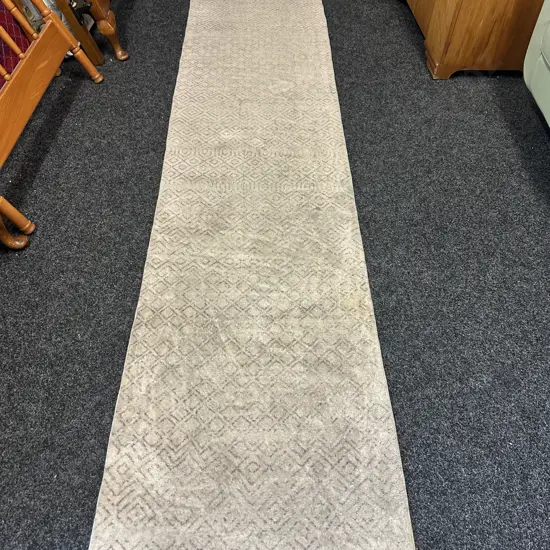 Floor Runner, Cream / Beige. 2.95 x 70cm