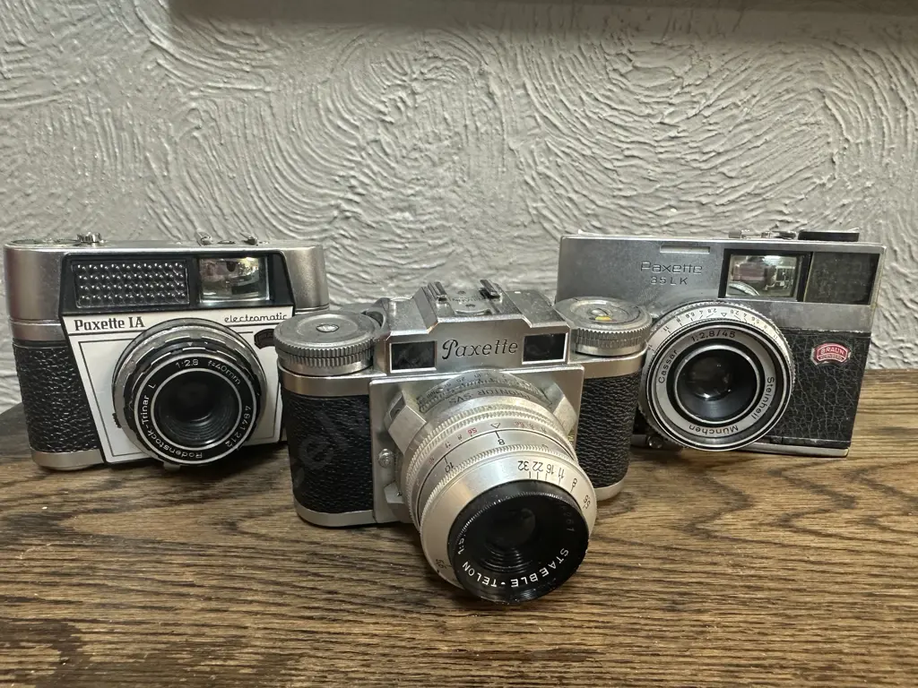 Paxette Germany 35 Viewfinder Camera Cassar 45mm f/1.8 Lens, Braun Paxette Electromatic & Braun Paxette IIM Cameras Image 1++