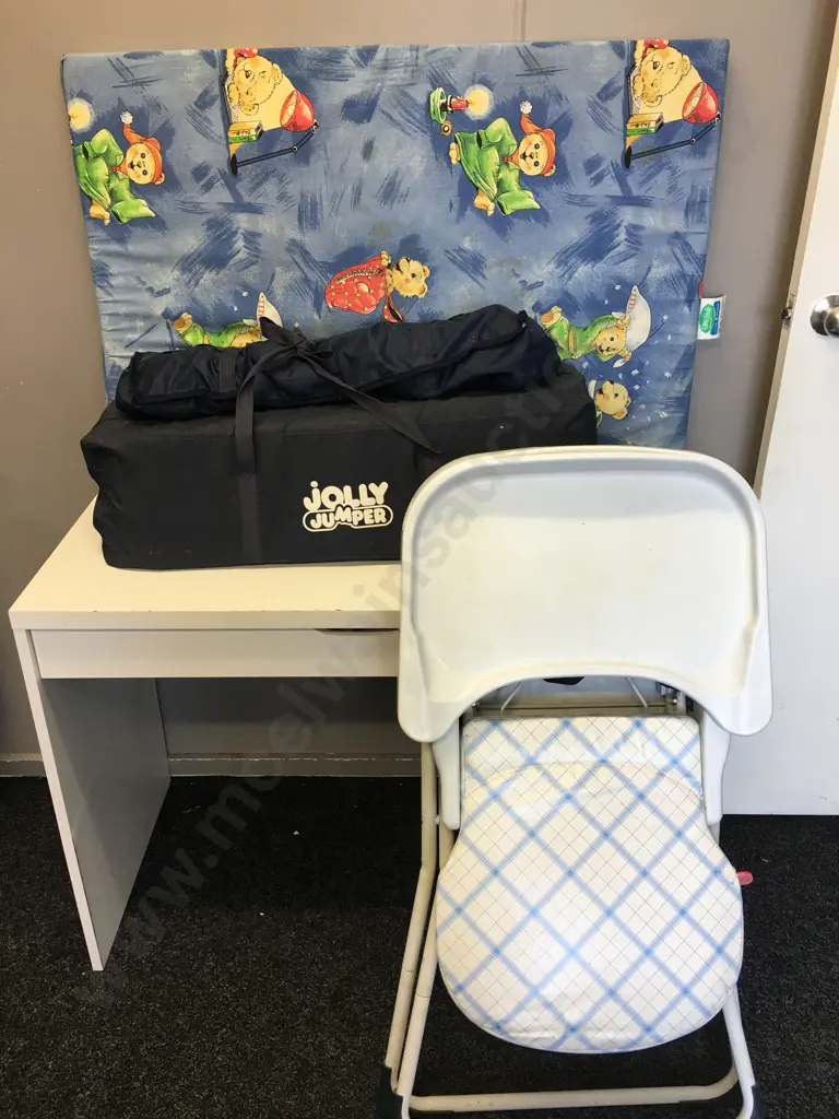 Jolly Jumper Porta Cot & Childcare Baby Safe Highchair Image 1++