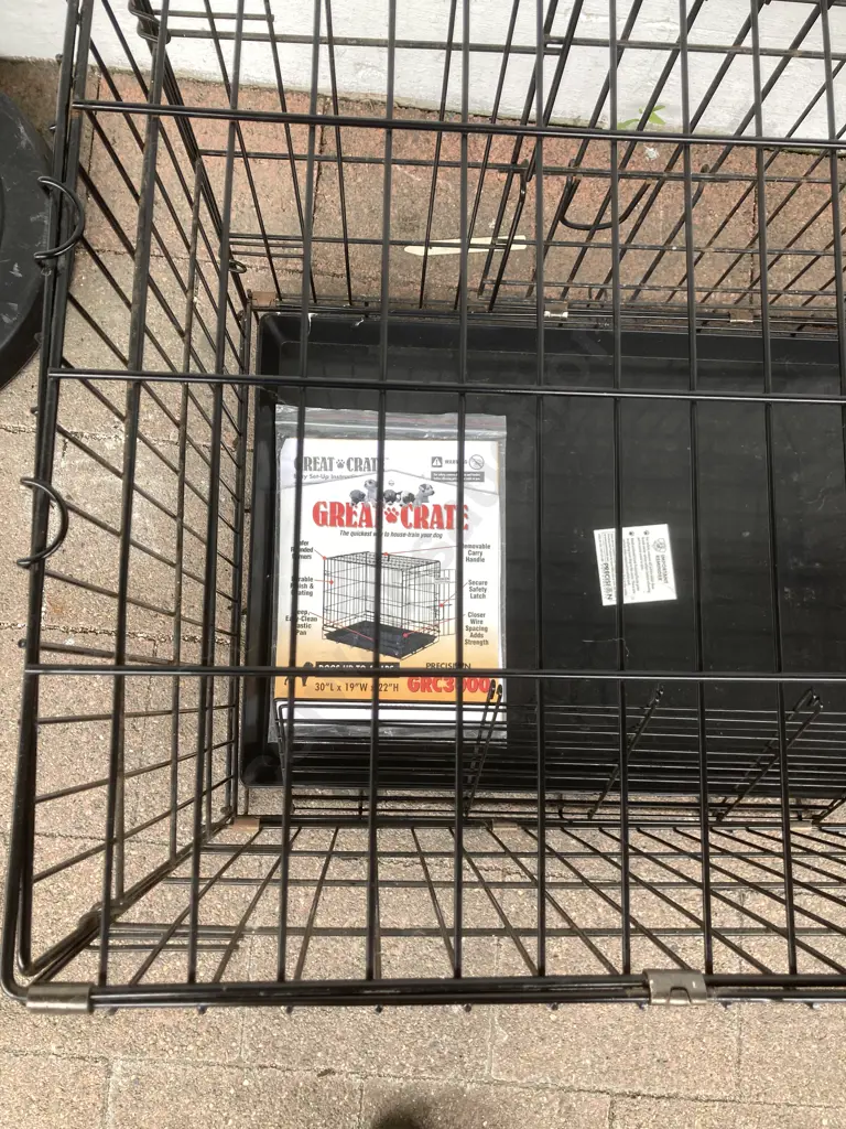Precision 'Great Crate' Black Dog Crate GRC3000 Image 1++