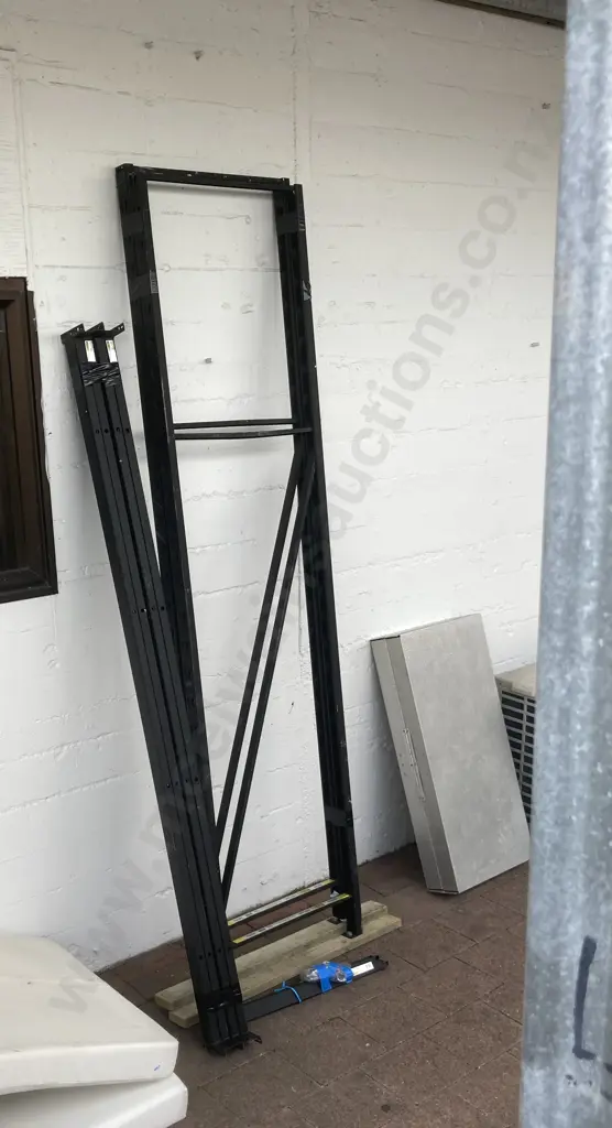 Rack It 400Kg Storage Black - H2135 W1800 D530mm. 2 x Uprights, 4 x Beams, 4 x Shelf Support Braces Image 1++