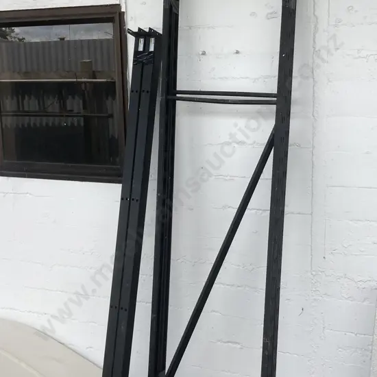 Rack It 400Kg Storage Black - H2135 W1800 D530mm. 2 x Uprights, 4 x Beams, 4 x Shelf Support Braces