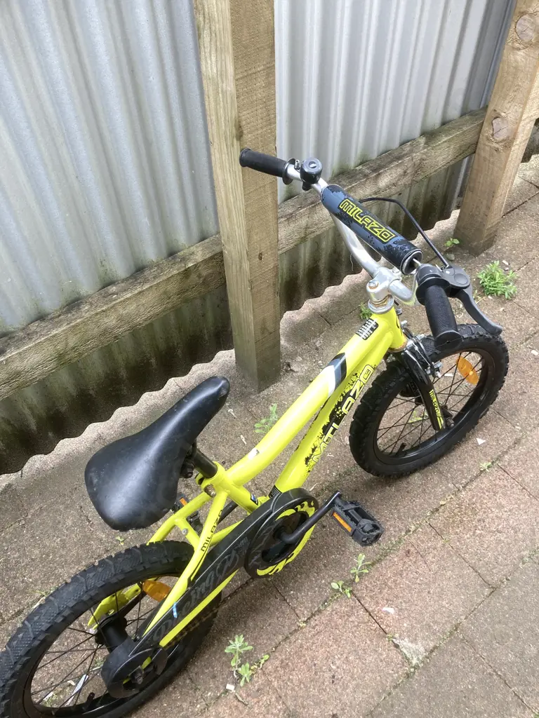 Milazo Kids Bike - Yellow & Black Image 1++