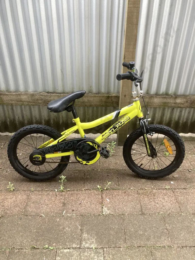 Milazo Kids Bike - Yellow & Black Image 1++