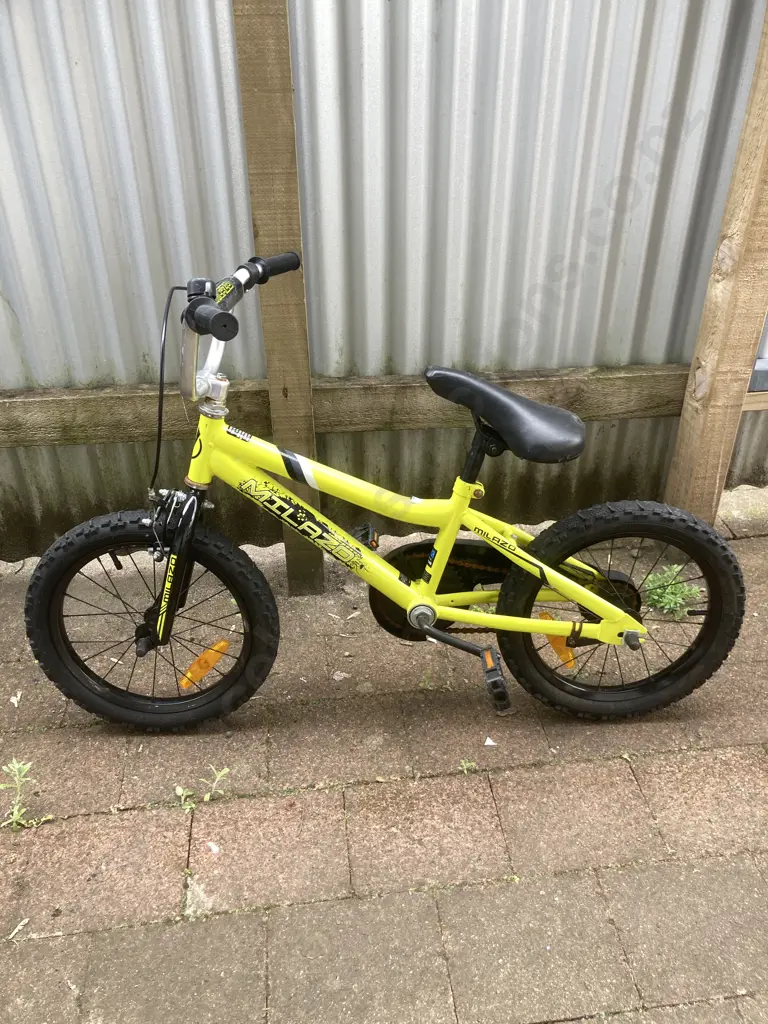 Milazo Kids Bike - Yellow & Black Image 1++