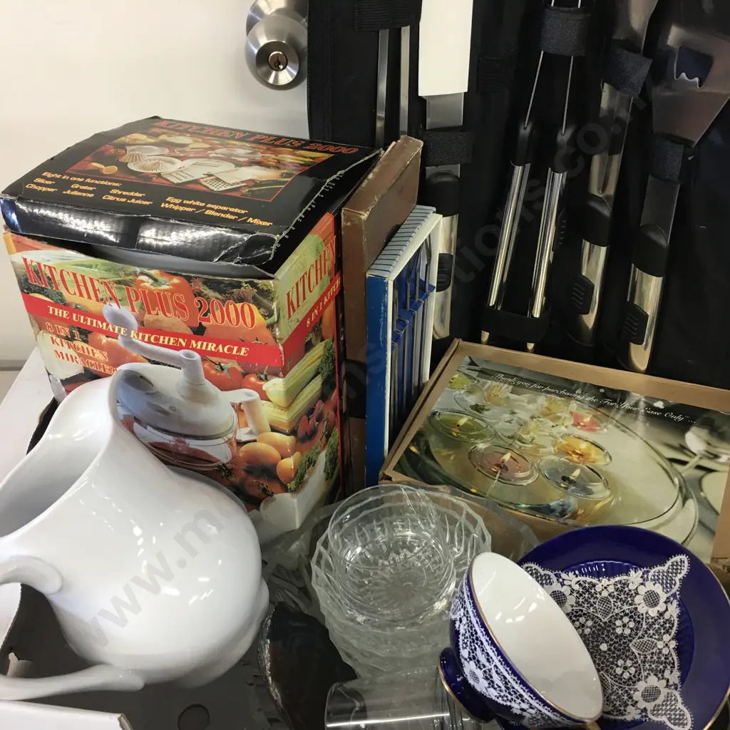 Kitchen Plus 2000 Miracle, BBQ Utensils, Candles, China Etc Image 1++