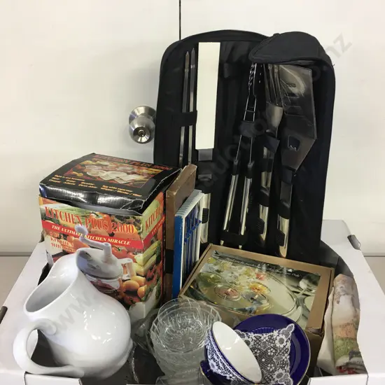 Kitchen Plus 2000 Miracle, BBQ Utensils, Candles, China Etc