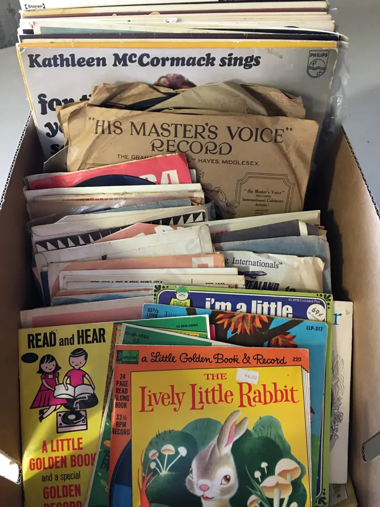 Selection Of Vintage Lps & 45s Image 1++
