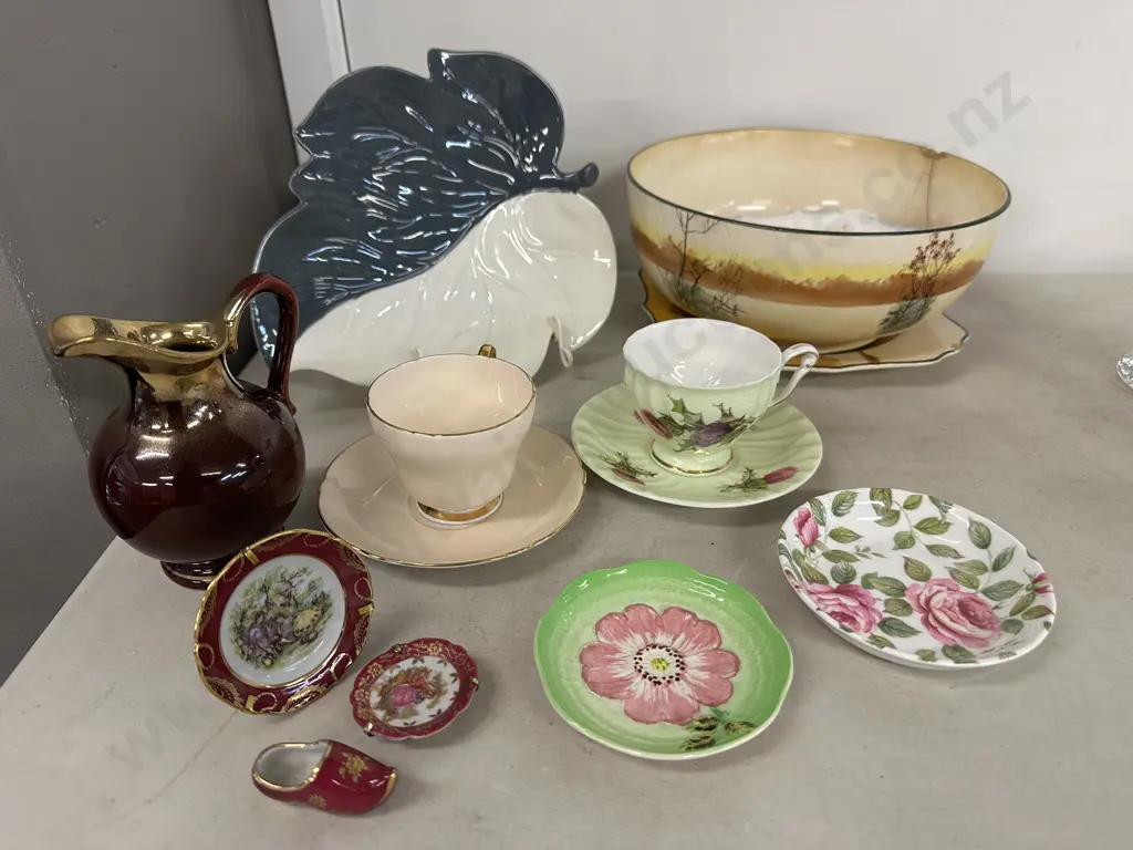 Assorted China Items Including Carlton Ware, Shelley, Limoges Etc Image 1++