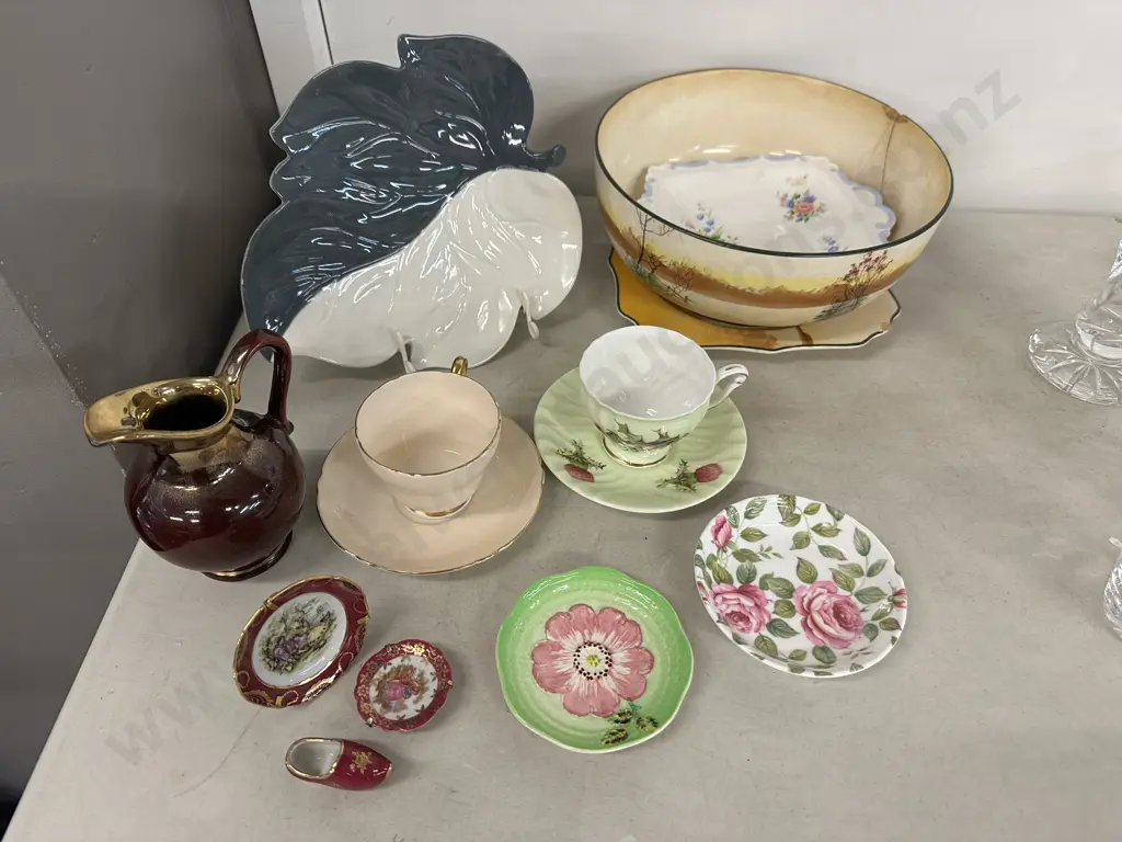Assorted China Items Including Carlton Ware, Shelley, Limoges Etc Image 1++