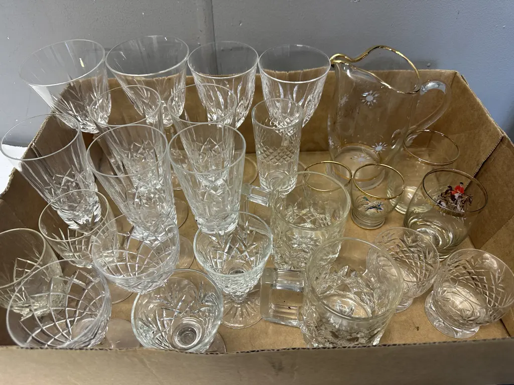 Assorted Crystal Glasses Image 1++