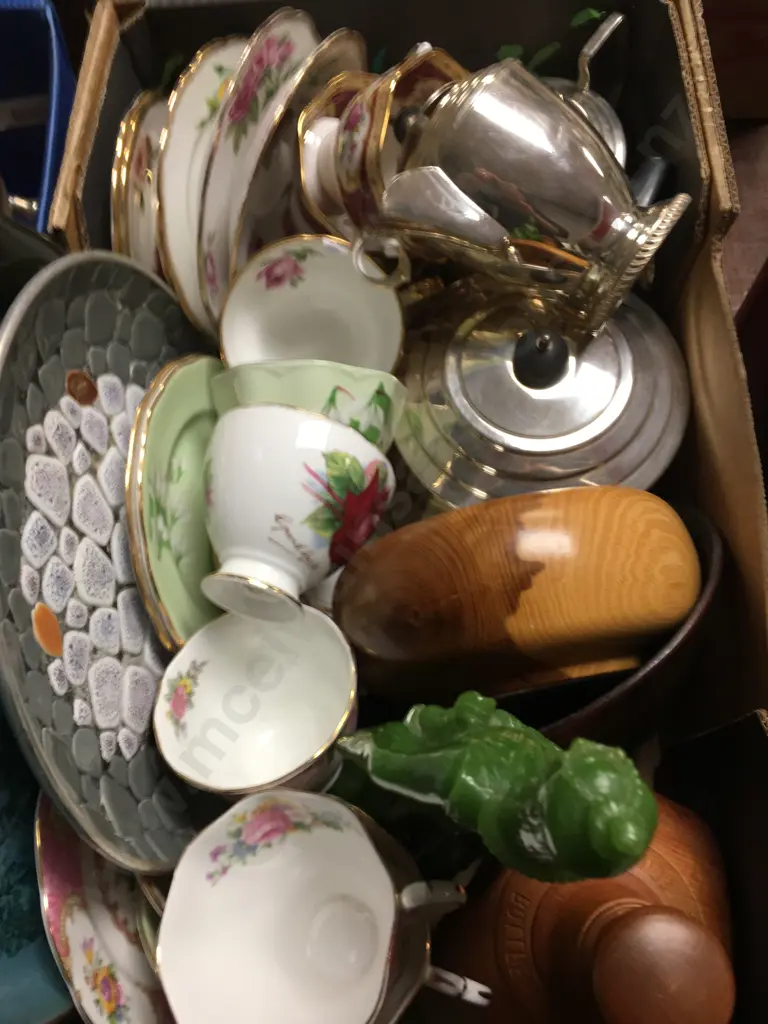 Assorted China, Wooden Ware Etc Image 1++