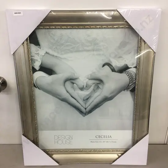 Large Design House Cecelia Antique Silver Photo Frame. 62 x 51cm