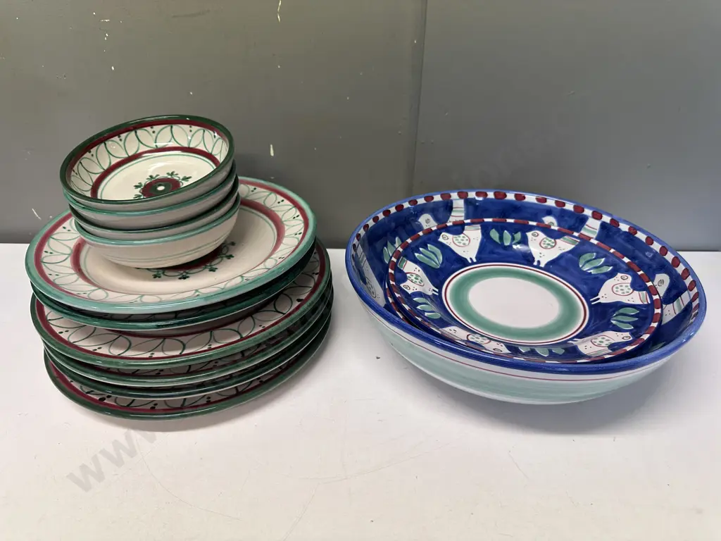 Italian Bowls, Plates Etc Image 1++