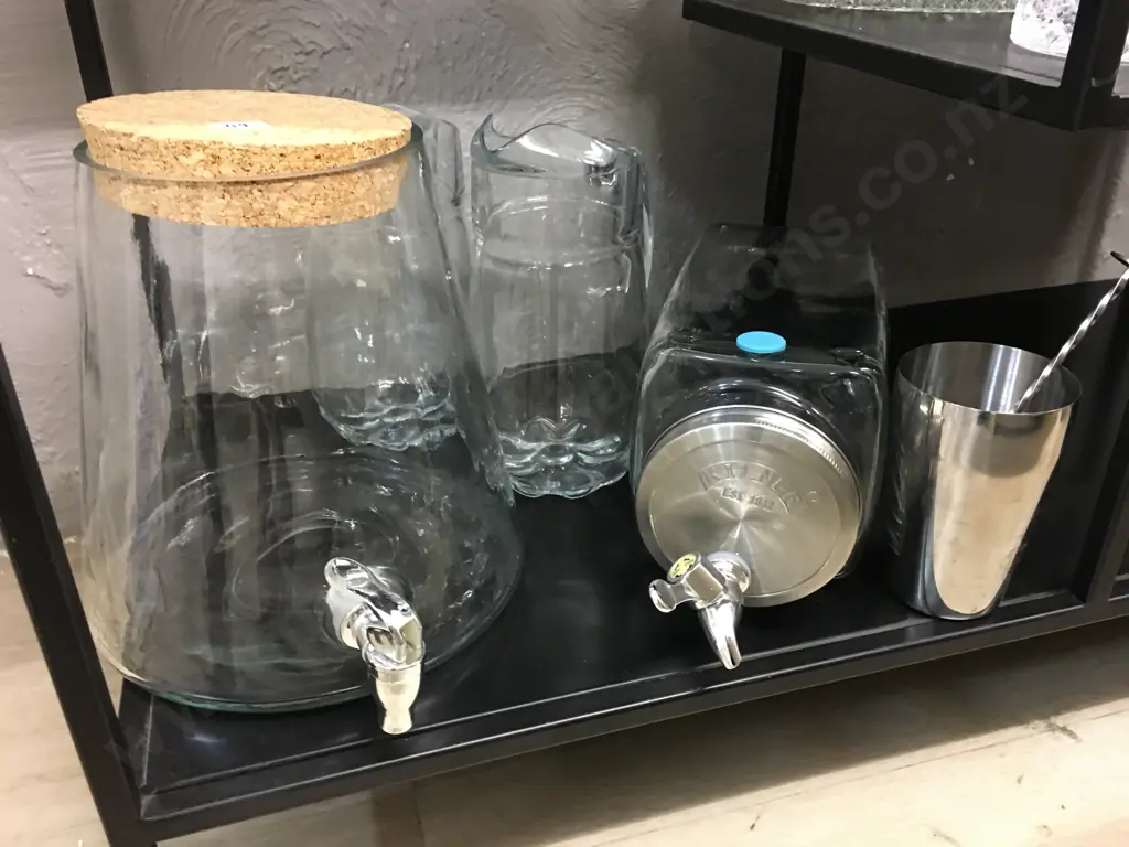 Assorted Glassware Items Including Drinks Dispensers Etc Image 1++