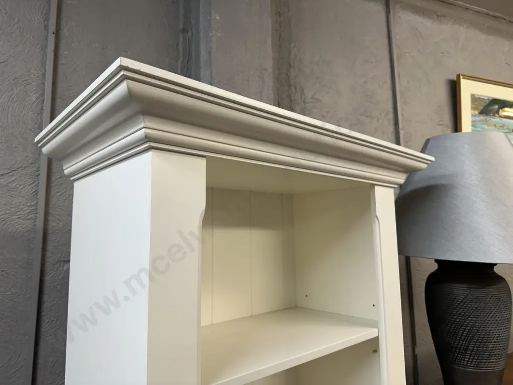 Freedom Furniture White Bookcase With 3 Adjustable & 1 Fixed Shelves. H190 W74 D37.5cm Image 1++