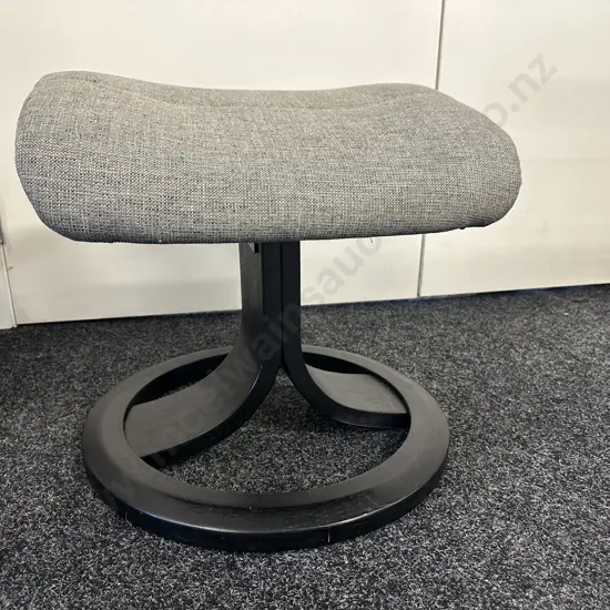 IMG Comfort Norway Footstool, Grey Fabric Upholstered