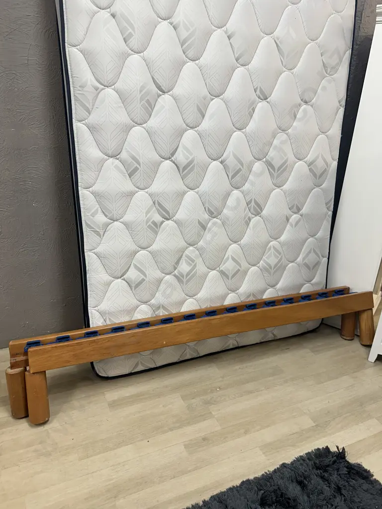 Design Mobel Rimu Queen Size Slat Bed With Sleepyhead Classic Sigma Mattress & Underbed Storage Drawer Image 1++