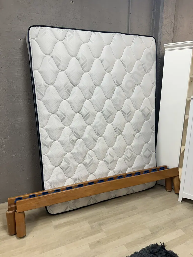 Design Mobel Rimu Queen Size Slat Bed With Sleepyhead Classic Sigma Mattress & Underbed Storage Drawer Image 1++