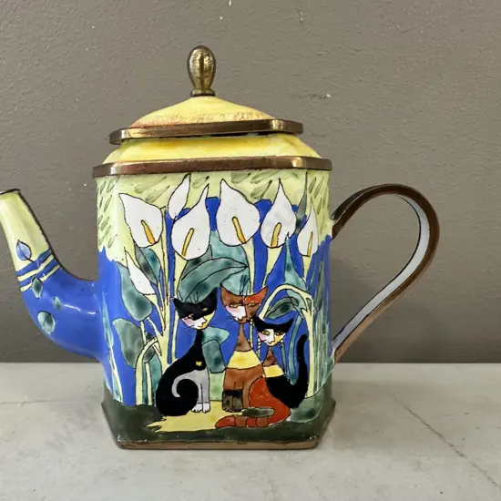 Goebel R.Wachtmeister Mini Enamel Hand Painted Tea Pot