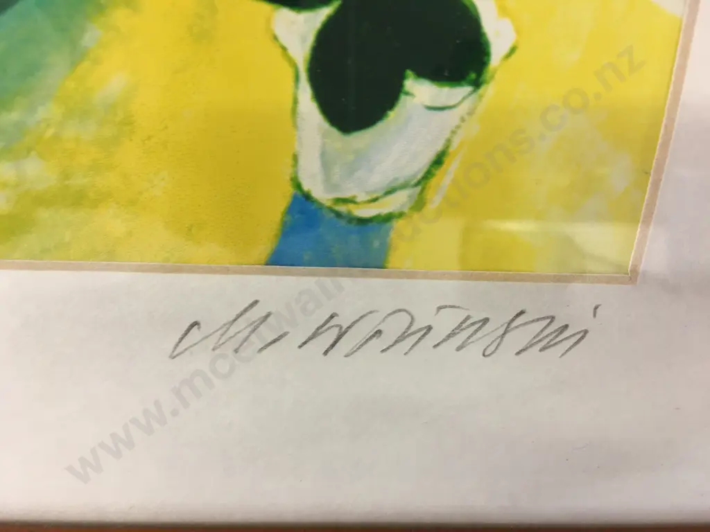 Framed Artwork By M.Wilimski 'Lady Waiting' H51,W42cm. Image 1++