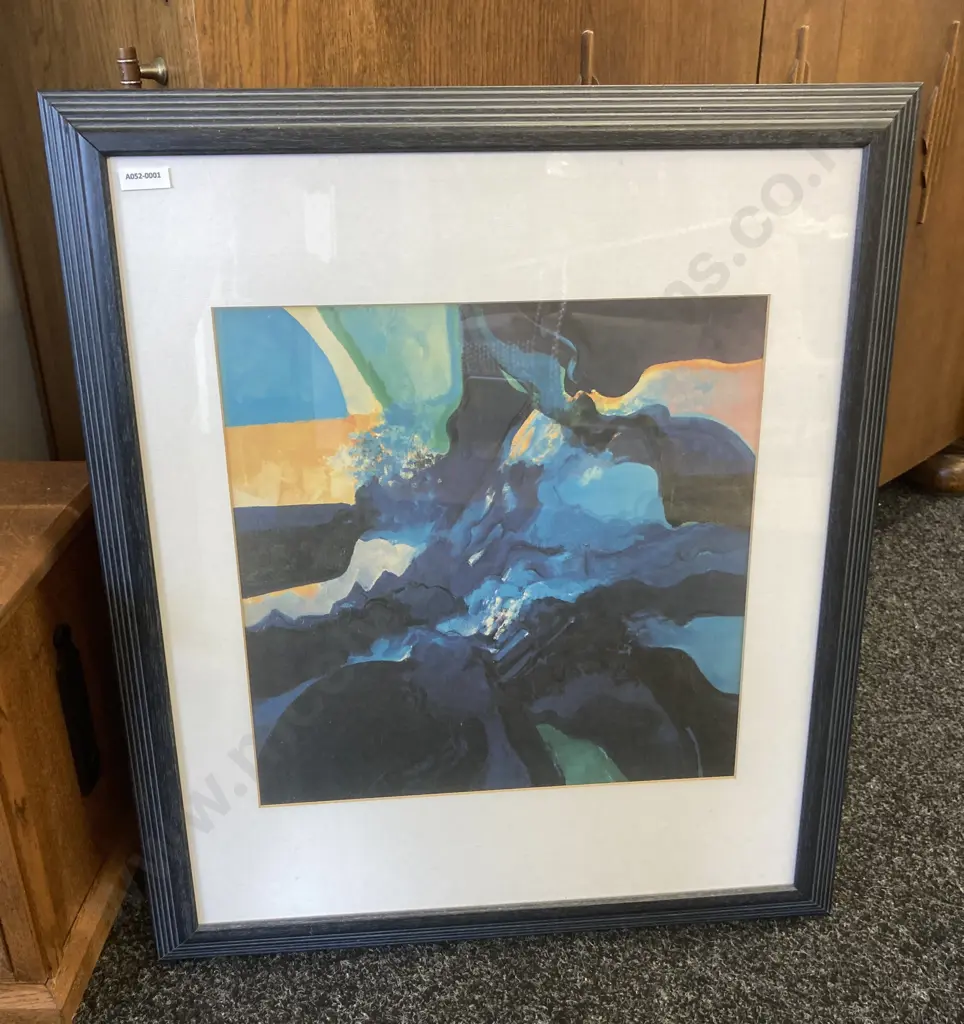 Quentin MacFarlane "Marine Saga" Acrylic Painting, Framed Glazed 67 x 58cm Image 1++