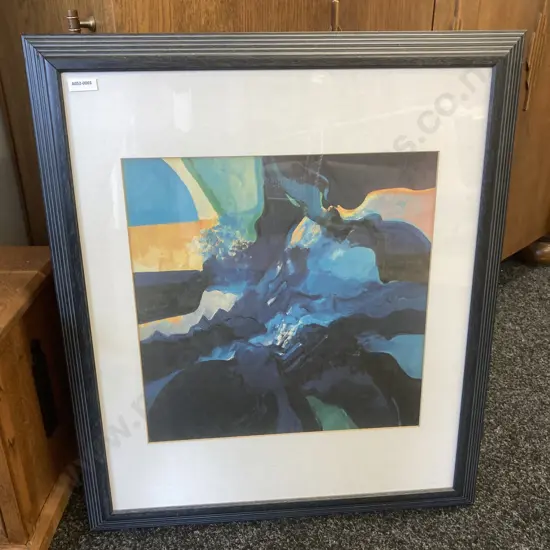 Quentin MacFarlane "Marine Saga" Acrylic Painting, Framed Glazed 67 x 58cm