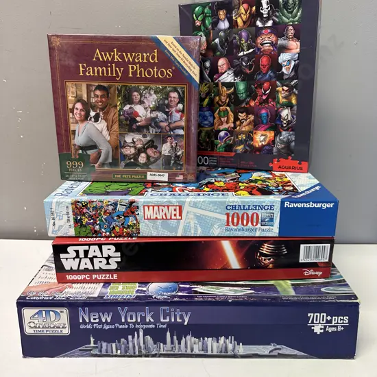 4D Cityscape Time Puzzle New York City, Star Wars, Marvel & Awkward Family Phots Jigsaw Puzzles