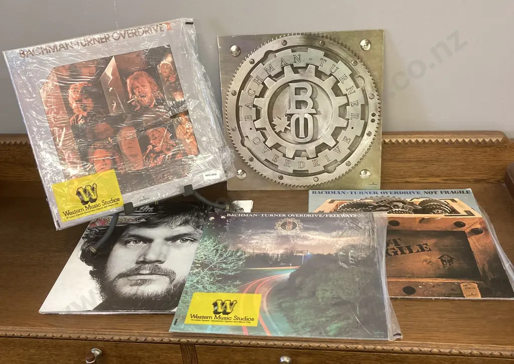 Bachman Turner Overdrive - 5 x New Zealand Vinyl LPs, Mercury 1973 to 1977 Image 1++