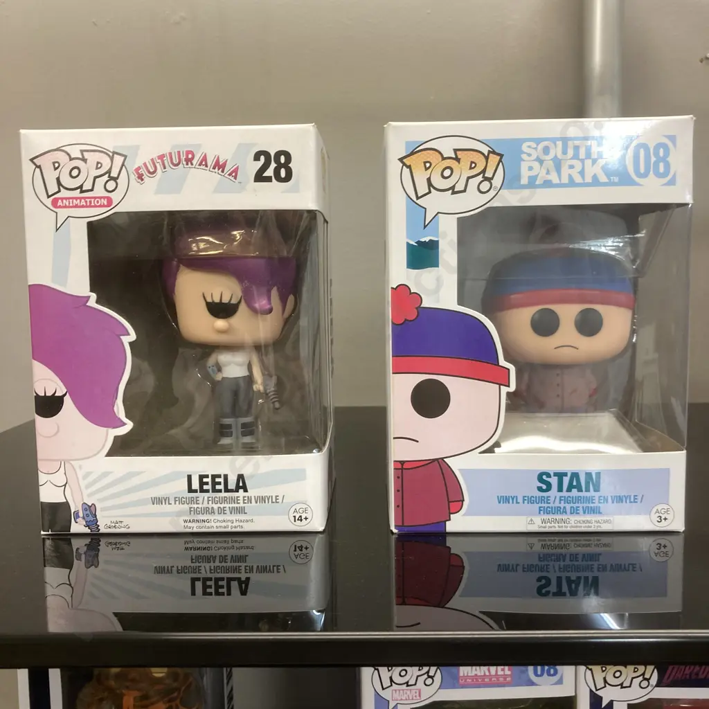 Funko Pop! South Park Stan #08 Blue Box, Vaulted & Leela #28 Animation Futurama 2015, Vaulted Image 1++