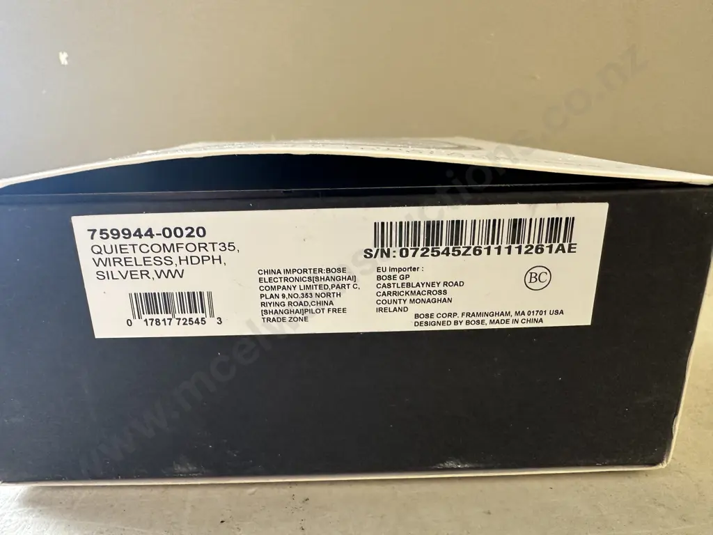 Bose Quiet Comfort 35 Wireless Headphones Silver Image 1++