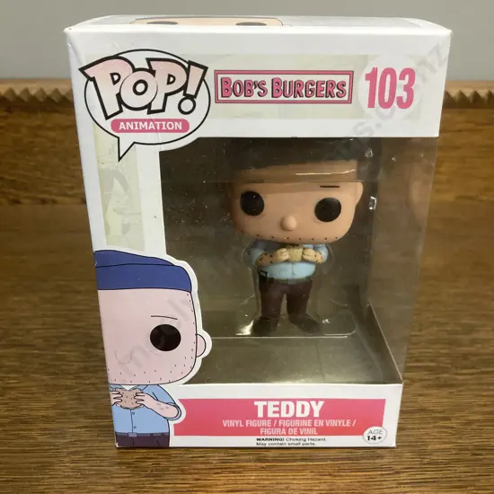 Funko Pop! Teddy #103 Bob's Burgers Animation 2016, Vaulted