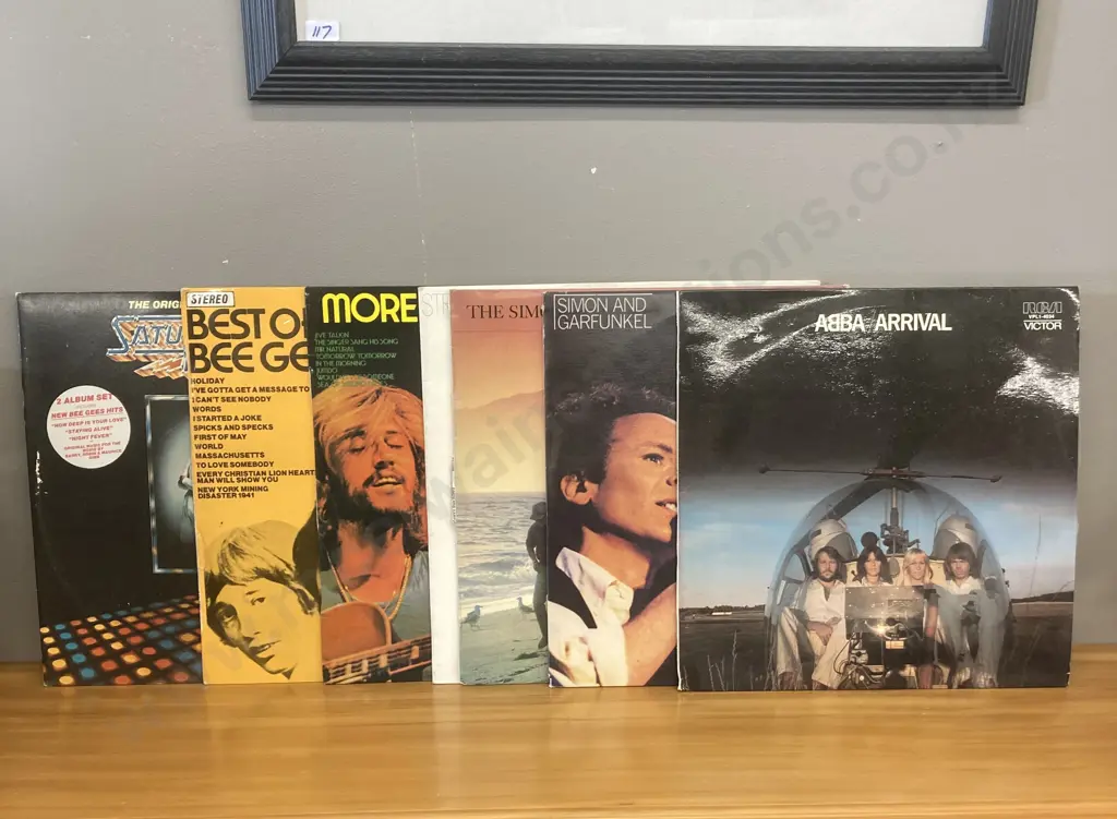 Vinyl LPs - Assorted Simon & Garfunkel, Bee Gees & ABBA Image 1++