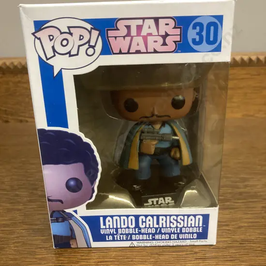 Funko Pop! Star Wars Lando Calrissian #30 Original Blue Box, Rare/Vaulted