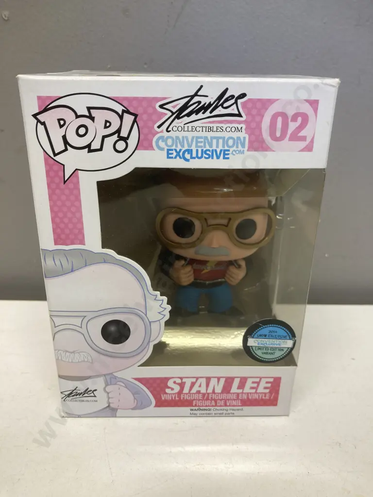 Funko Pop! Stan Lee 02 San Diego Comic-Con Red SUPERCON Shirt 2014 Convention Exclusive Image 1++