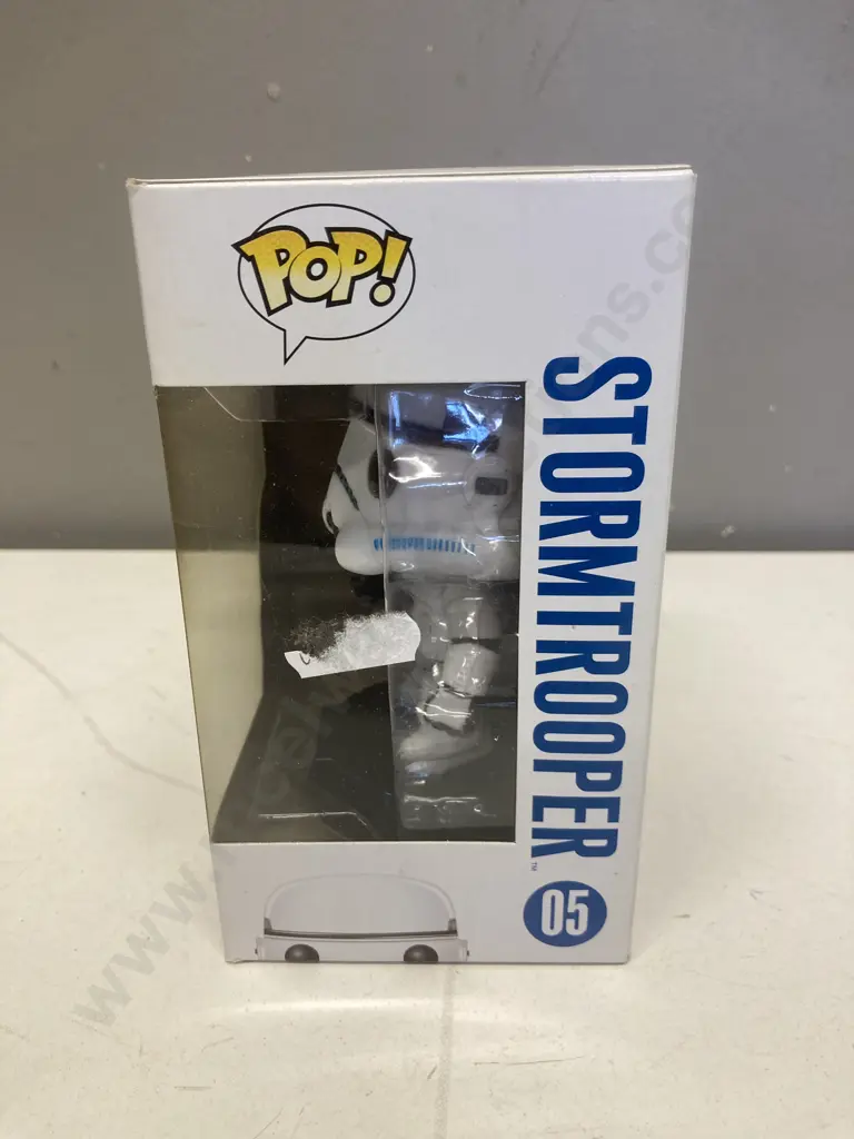 Funko Pop! Star Wars Stormtrooper #05 Blue Box Large Letters Series 1, Vaulted Image 1++