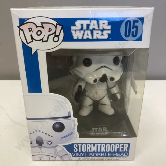 Funko Pop! Star Wars Stormtrooper #05 Blue Box Large Letters Series 1, Vaulted