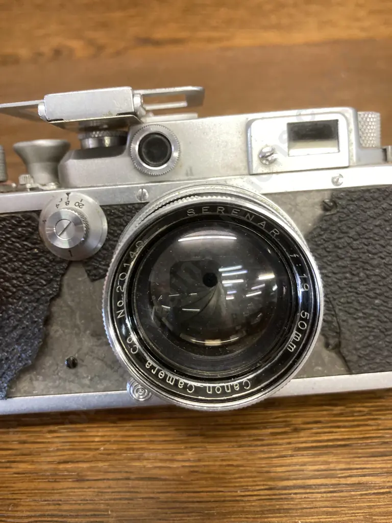 Vintage Canon IIB Rangefinder 35mm Film Camera With Serenar f1.9 50mm Lens & Cap. No 25536 Image 1++