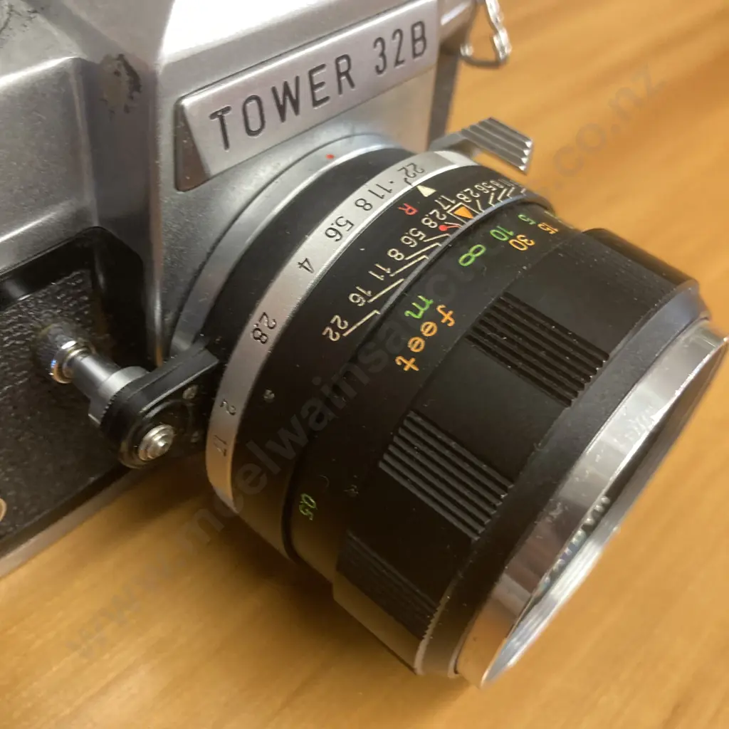 Tower 32B ( Sears -Mamiya Prismat NP) Rare Mamiya Sekor F.C. 58mm 1.7 Lens Exakta Mount & Clip-on Exposure Meter - Japan Image 1++