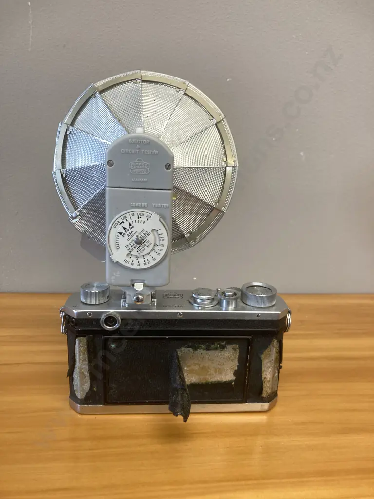 1950s Nikon S Camera Body #6099681 With Nikon Nippon Kogaku Flash Unit Image 1++