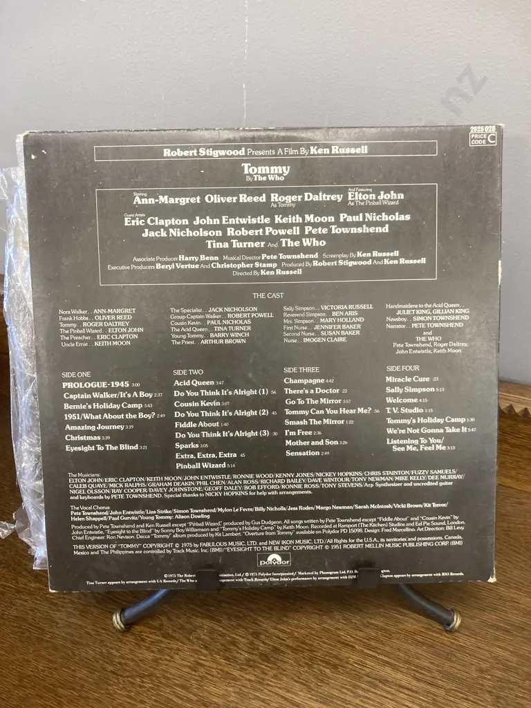 The Who Tommy - Soundtrack, New Zealand 2-LP Vinyl Set Polydor, 1975 Rare NZ Pressing, Gatefold Cover Image 1++
