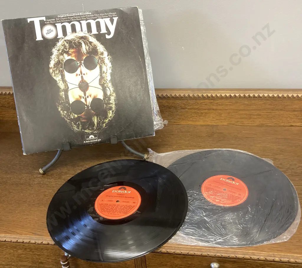 The Who Tommy - Soundtrack, New Zealand 2-LP Vinyl Set Polydor, 1975 Rare NZ Pressing, Gatefold Cover Image 1++