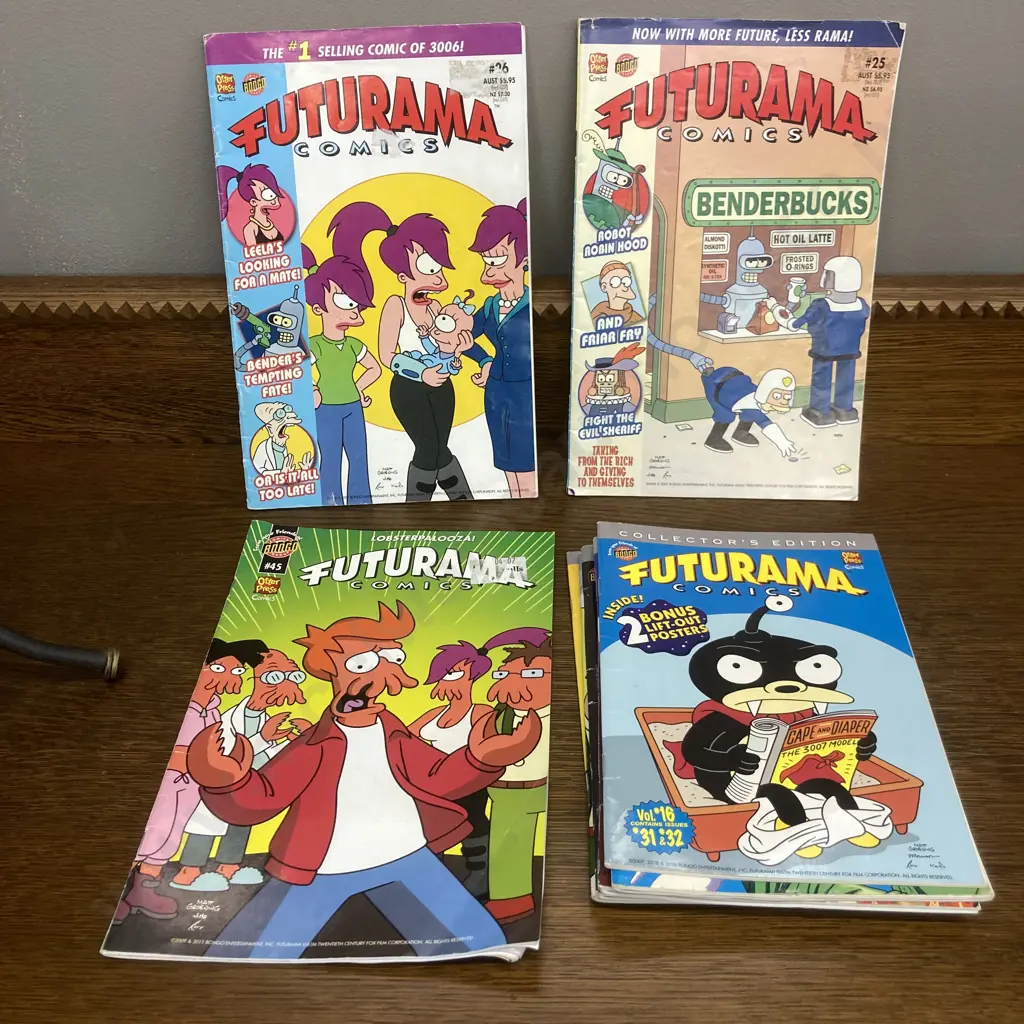 Futurama Comics #25, #26, #45 Comic Books & 6 x Collectors Edition Double Issues - Bongo Comics Image 1++