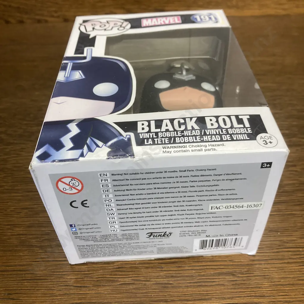 Funko Pop! Marvel Black Bolt #191,Vaulted Image 1++