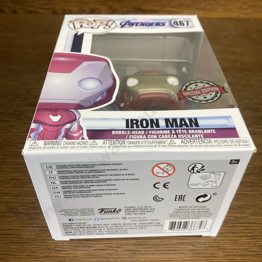 Funko Pop! Marvel Avengers Iron Man #467,Special Edition Sticker, Vaulted Image 1++