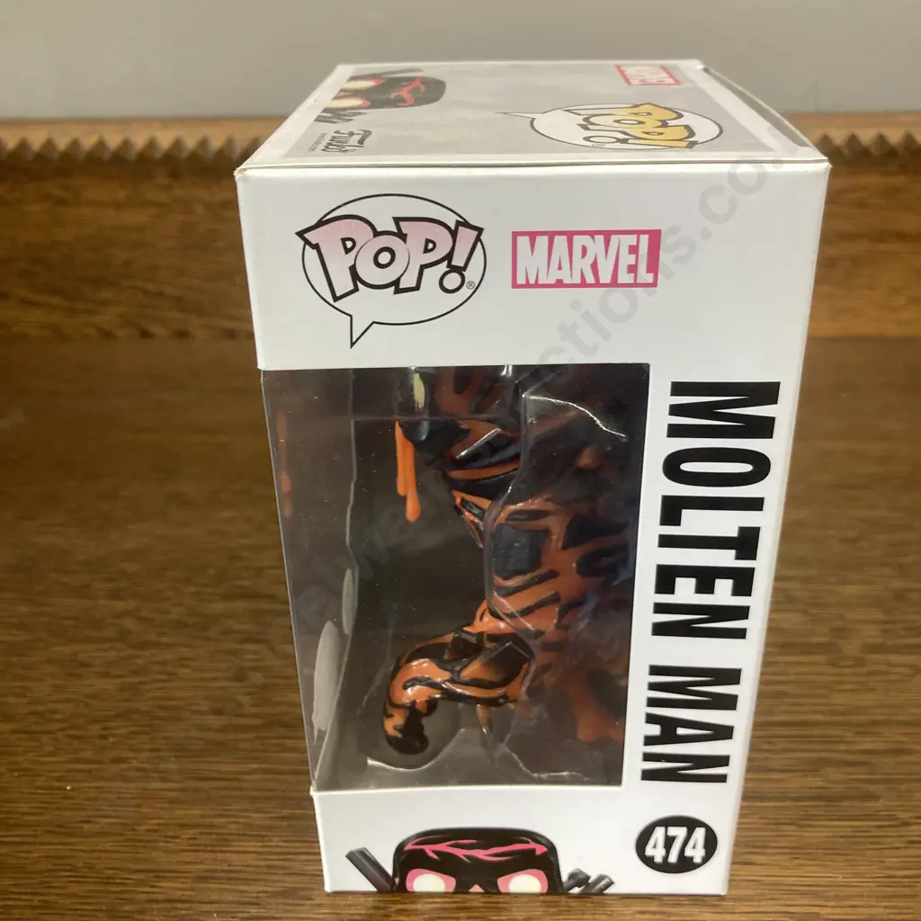 Funko Pop! Marvel Molten Man #474 Spider-Man Far From Home, Glows In The Dark Special Edition, Vaulted Image 1++
